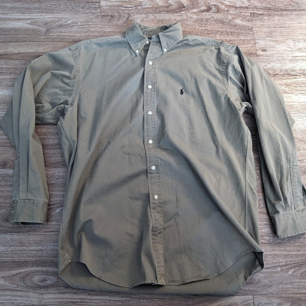 Ralph Lauren Sage Green Button Down Shirt